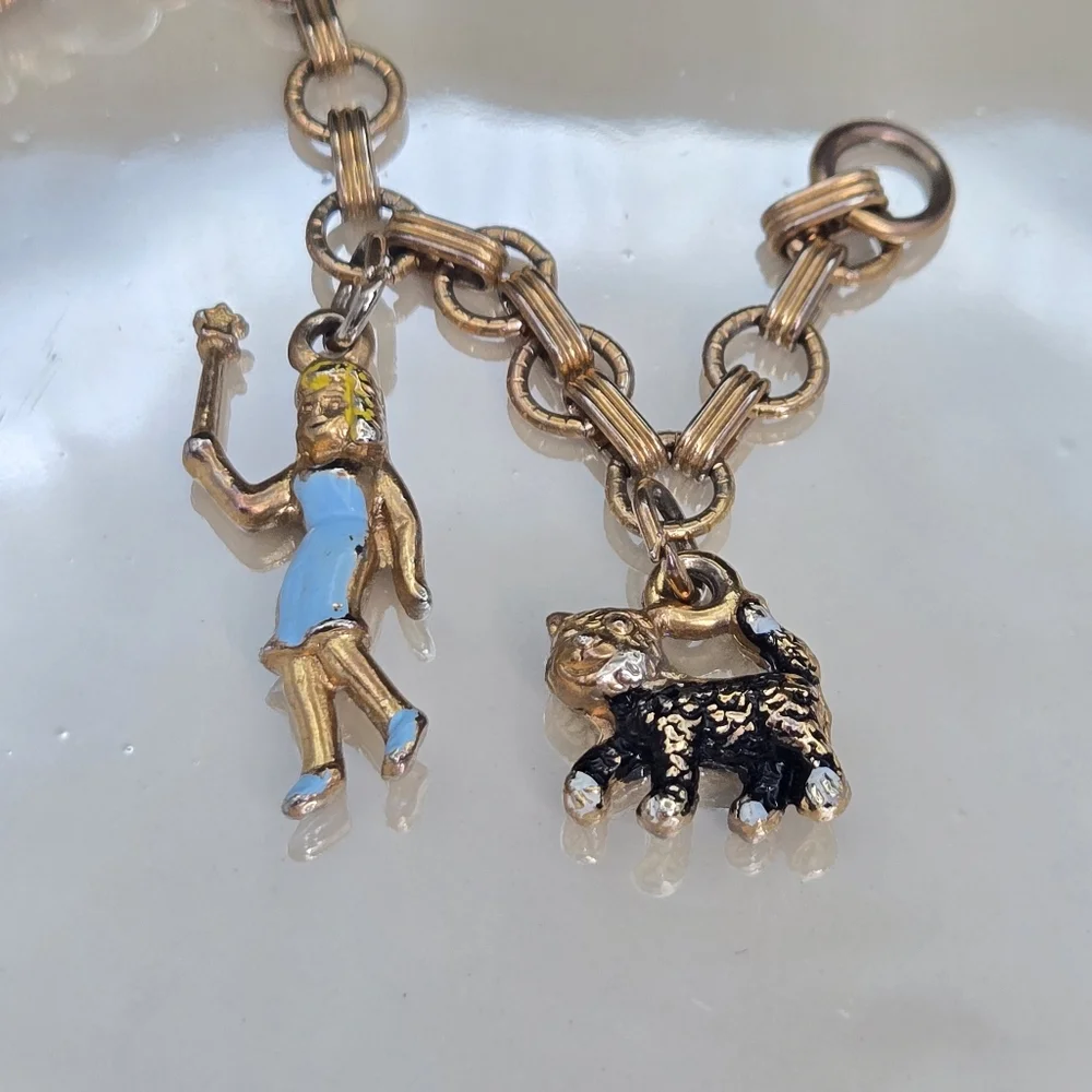 Walt Disney Production Vintage Pinocchio Charm Bracelet